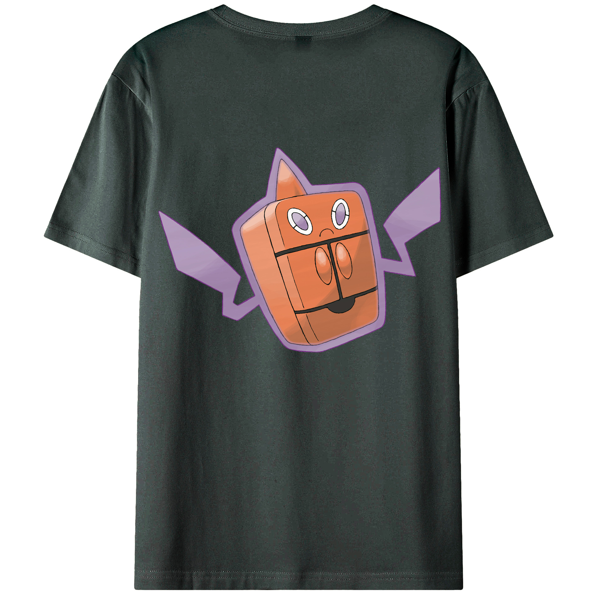 （画像用） ポケットモンスター Pokémon 綿100％ メンズ半袖Tシャツ（バックプリント） 通気性